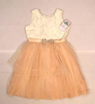 Rare Editions Girls Scoop Neck Lace Top Sleeveless Tie Waist Dress NWT Sz 16 | eBay Rare Editions Girls Scoop Neck Lace Top Sleeveless Tie Waist Dress NWT Sz 16 | eBay