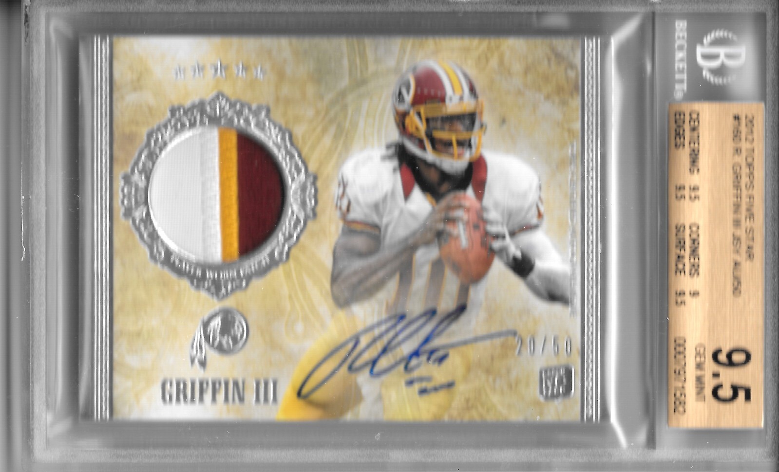 Robert Griffin III Topps Five Star #160 Autograph Patch