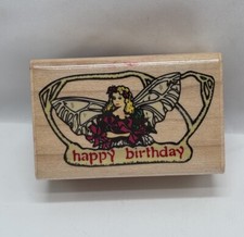 Vintage SPECIAL BIRTHDAY Rubber Stampede Happy Birthday Rubber Stamp New