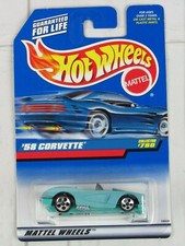 Hot Wheels 1998 #780 '58 Corvette Lite Blue