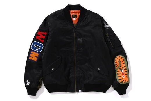 A Bathing Ape Shark MA-1 Jacket Black 1k70-141-003 | eBay A Bathing Ape Shark MA-1 Jacket Black 1k70-141-003 | eBay