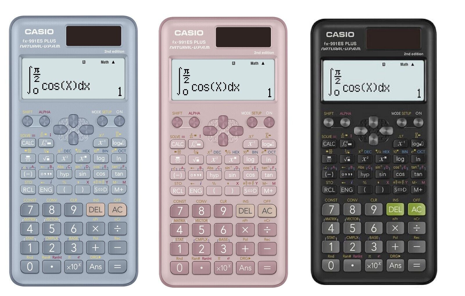 Calculatrice scientifique avec affichage LED pour étudiant, calculatrice  canonique de poche pour fuchsia, 991ES PLUS