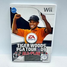 Tiger Woods PGA Tour 09 All Play Nintendo Wii Game Complete With Manual
