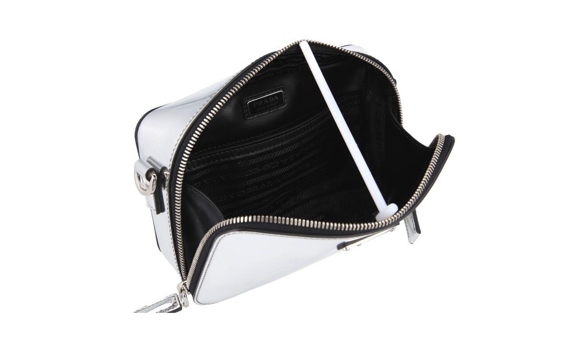 LUXURY PRADA BRIQUE CHROME SHOULDER BAG HANDBAG 2VH070 LUXURY PRADA BRIQUE CHROME SHOULDER BAG HANDBAG 2VH070