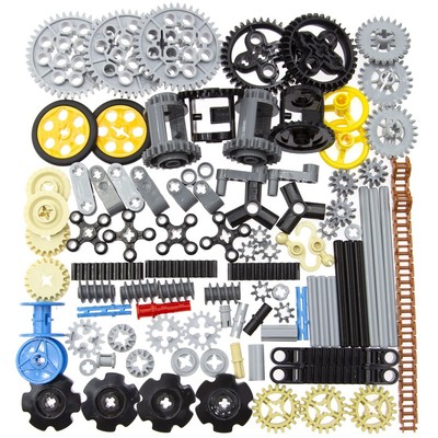 Habow 116pcs Technic-Parts Gears-Axle-Pin-Connector Compatible with Lego-Tech...