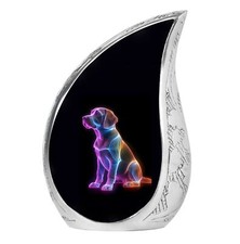 Neon Puppy Urn For Ashes Adult Male - Urn For Ashes For Women - Urn For Ashes