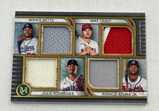2023 Topps Museum Betts Trout Rodriguez Acuna Quad Jersey Patch Relic /25