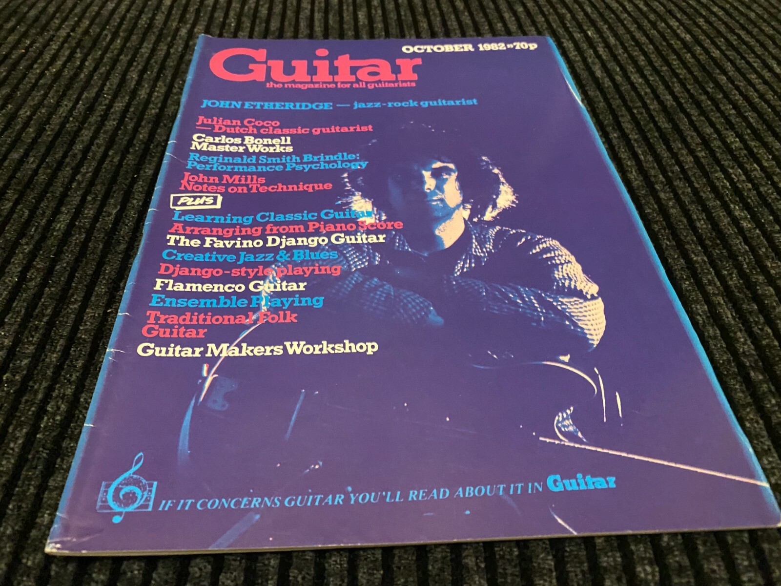 GUITAR MAGAZINE 1982 OCT CARLOS BONELL, JULIAN COCO, JOHN ETHERIDGE, EL DUENDE