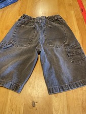 Vintage 2000s Youth Extreme Limit Faded Skater Cargo Jean Shorts Y2K Size 7 Boys