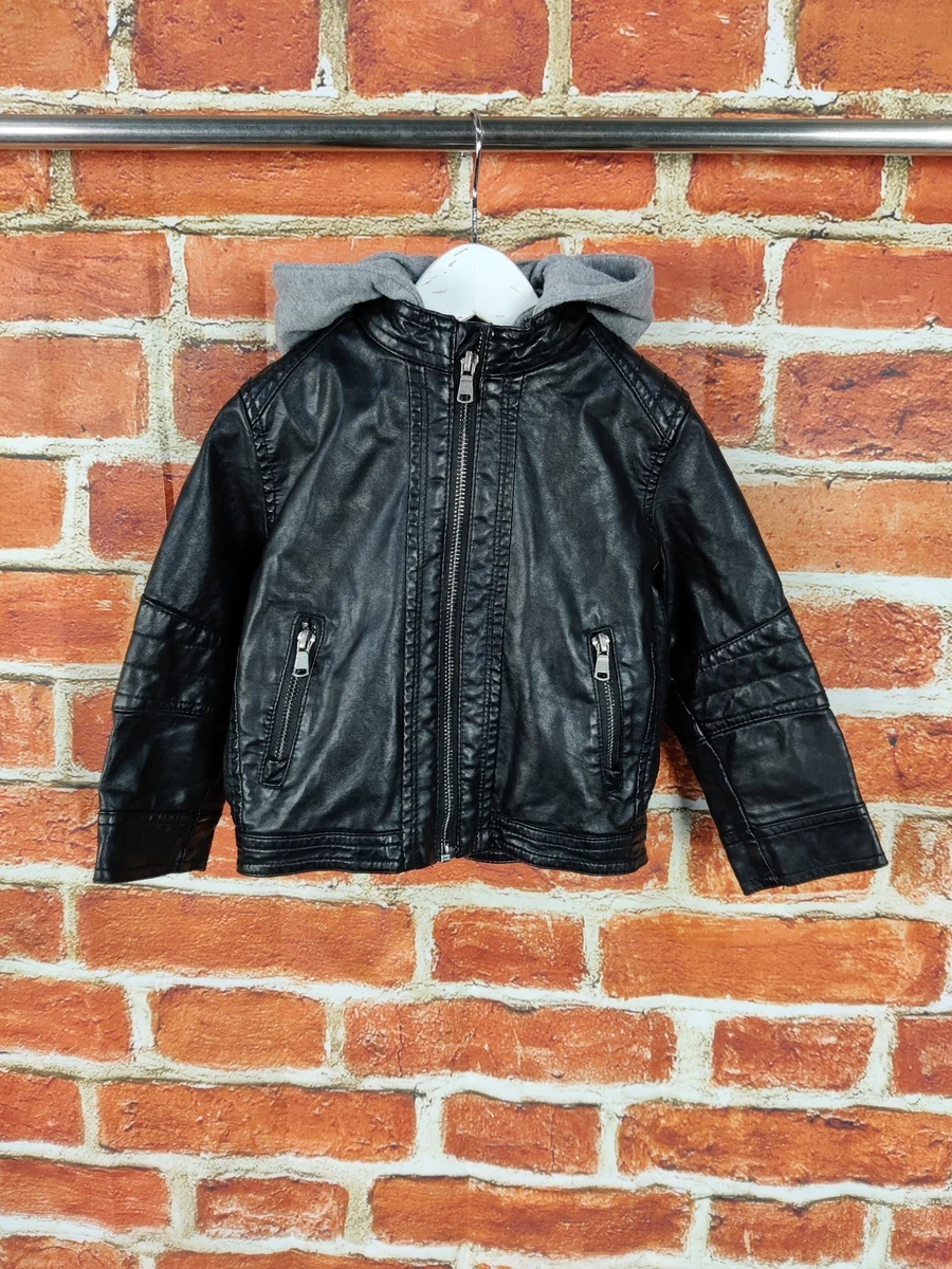 H&m boys top leather jacket