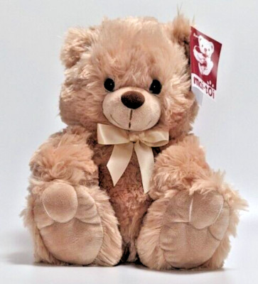 10'' Beige Plush Big Feet Teddy Bear Stuffed Animal Toy Gift New