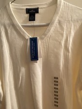 Dockers Size Large Cream/Ivory Pullover Sweater Long Sleeve NWT 42 SALE