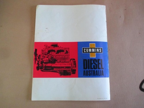 Folleto, Cummins Diesel Australia, de colección - Imagen 6 de 6
