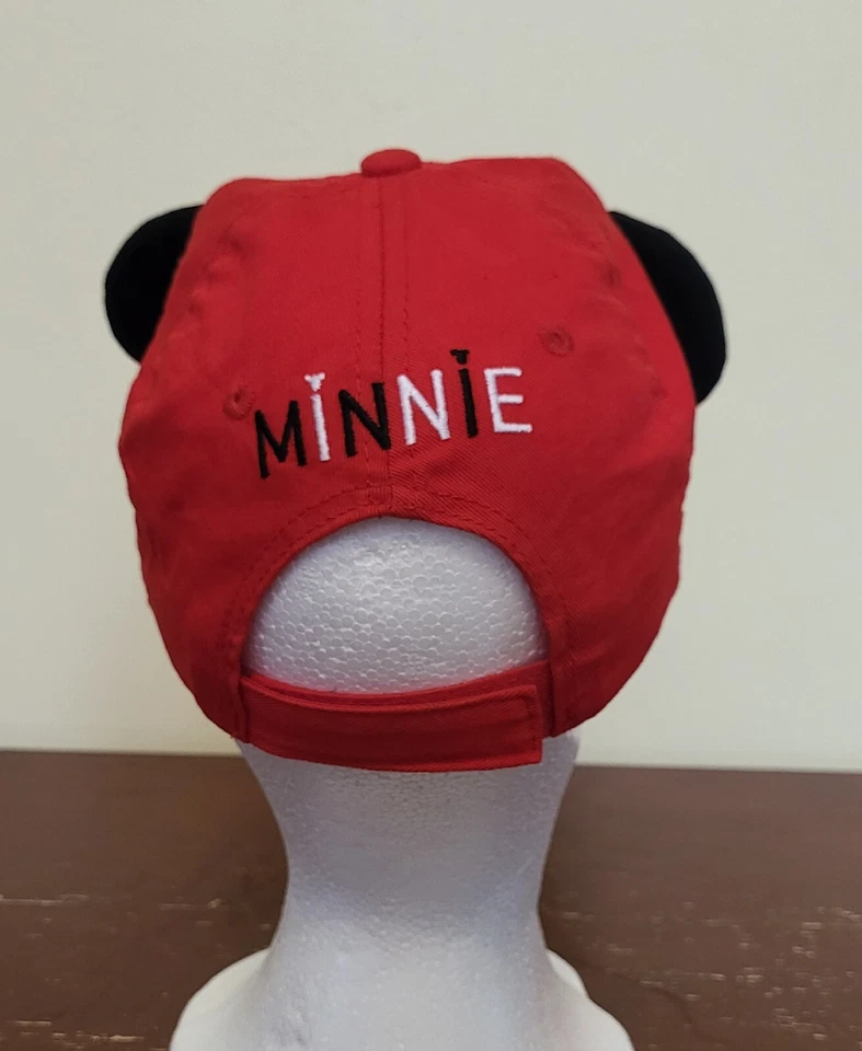 Disney Minnie Mouse Lunares Rojos y Blancos con Orejas Negras, Niñas OSFM, Ajustable Foto 3 de 4