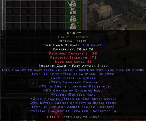 Giant thresher max sockets