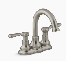 Sterling Kohler Centerset Bathroom Sink Faucet Brushed Nickel 27373-4N-bn
