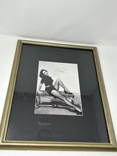 VINTAGE ELIZABETH TAYLOR SIGNED PHOTO AUTHENTIC MATTED & FRAMED VERY RARE!
