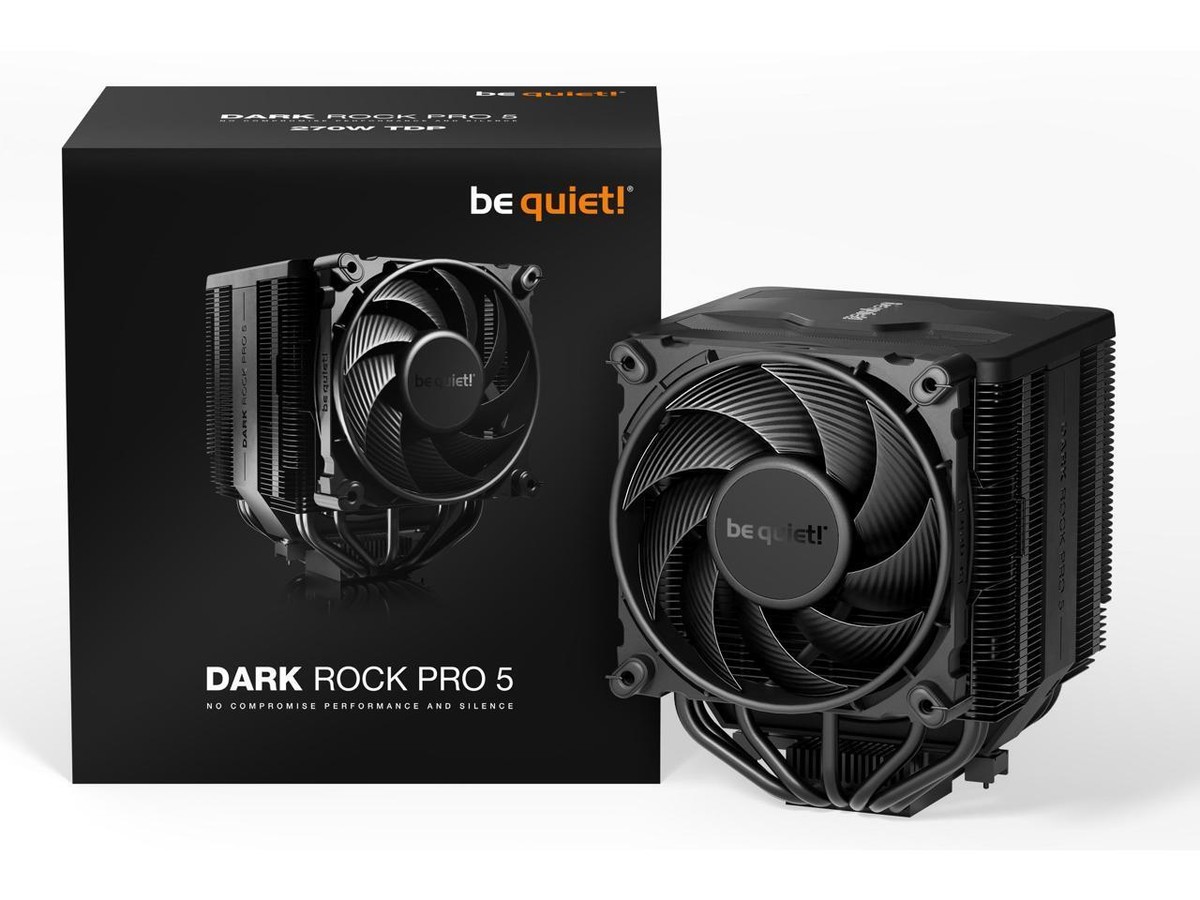 be quiet! Dark Rock Pro 5 | TDP 270W CPU Cooler | Air Cooler