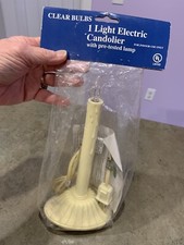 Electric Candles Window Christmas Lights Plastic NEW In Package