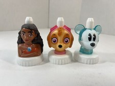 Good To Grow Juice Toppers Lot Of 3 Mickey, Moana,  Skye Paw Patrol