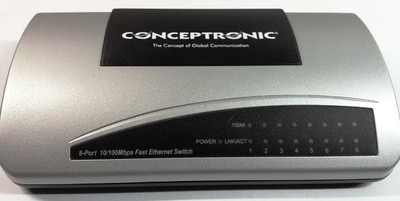 Conceptronic 8 Port Mobile Switch 10/100 C07-020 *INCL PSU*