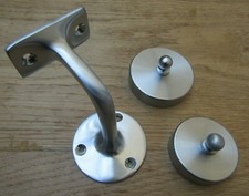 SOLID BRASS HANDRAIL Support Stair Rail Bracket Cap Balustrade Wall Mounted 