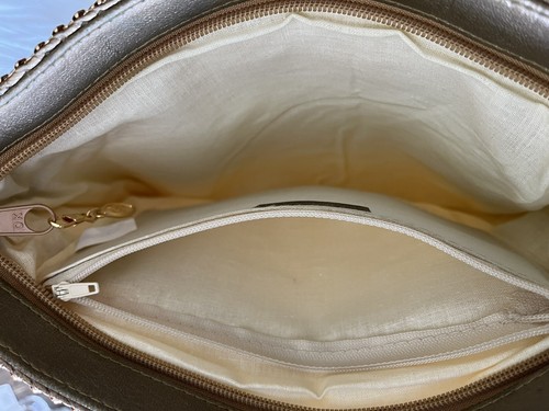 Vintage Disco Geldbörse 70er Jahre Y&S Original GLÄNZEND Gold Metall Perlen Tasche Pailletten MOMCORE RAD - Bild 15 von 15