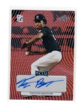 2023 Leaf Perfect Game Metal Tristan Bristow Red Mojo Auto 1/1