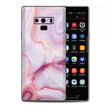 Skins Decal Wrap for Samsung Note 9 - Pink Stone Marble Geode