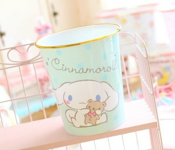 Cute Cinnamoroll Kitchen Bedroom Home Trash Can Waste ...