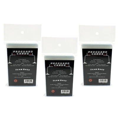 PROGUARD CARDS 300 Team Bags for Team Sets Top Loaders & Magnetic Mold Holders