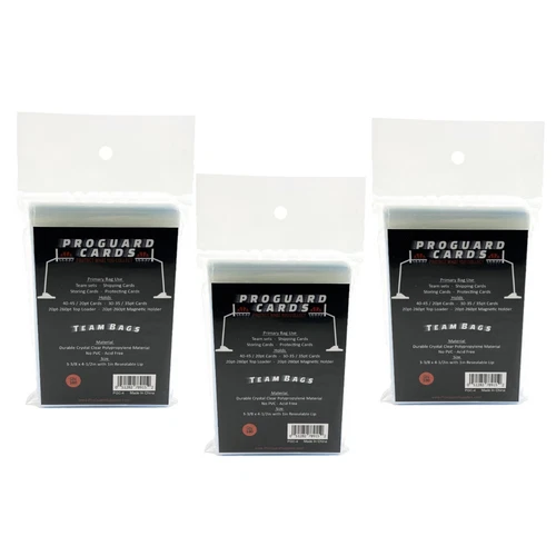 300 Team Bags for Team Sets Top Loaders & Magnetic Mold Holders