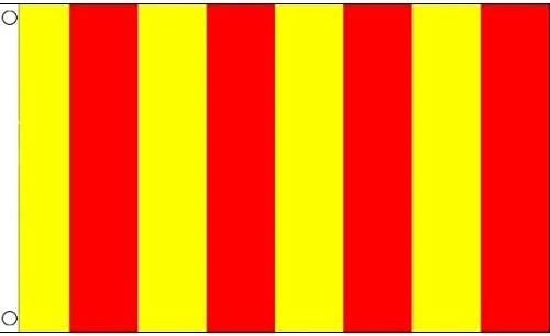 AZ FLAG Red and Yellow Striped Flag 2 x 3 race officer Racing flags 60 x