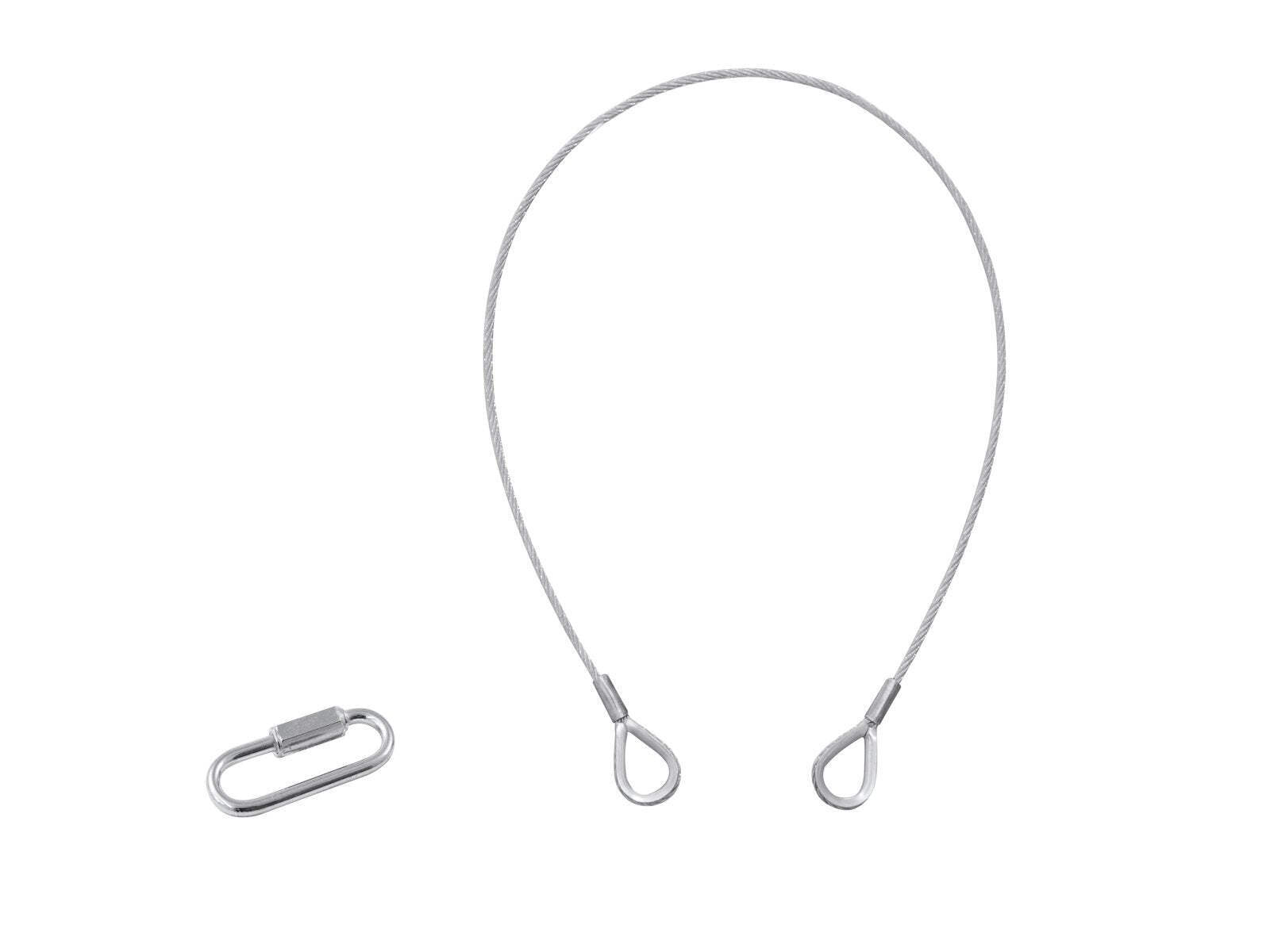 Eurolite Sicherungsseil B 3x600mm Bis 5kg Silber