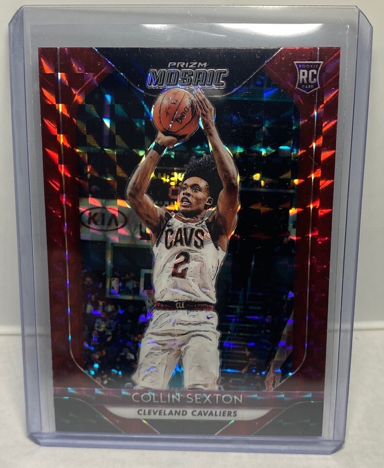 2018-19 Panini Prizm Mosaic Red Collin Sexton #13 Rookie RC Cavaliers