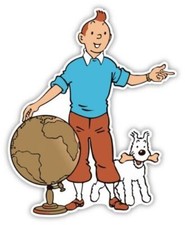 Tintin Cartoon Sticker Decal Laptop Wall Car Phone The Adventures of Tintin