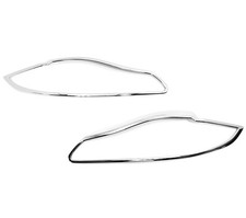 Cubierta de bisel de faros cromados llanta envolvente para Jaguar XJ X351 10-19