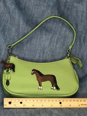 Breyer Custom Horse Mini Whinnie Zipper Pull  + Hand Painted Handbag /Purse*WoW*