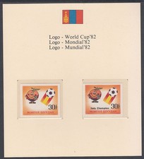 Mongolia - Mail 1986 Michel 1452/7 - 6 Cartons ** MNH Football