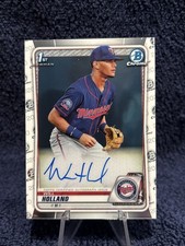 Will Holland Auto 1st Prospect #CPA-WH Twins 2020 Bowman Chrome 🔥🔥