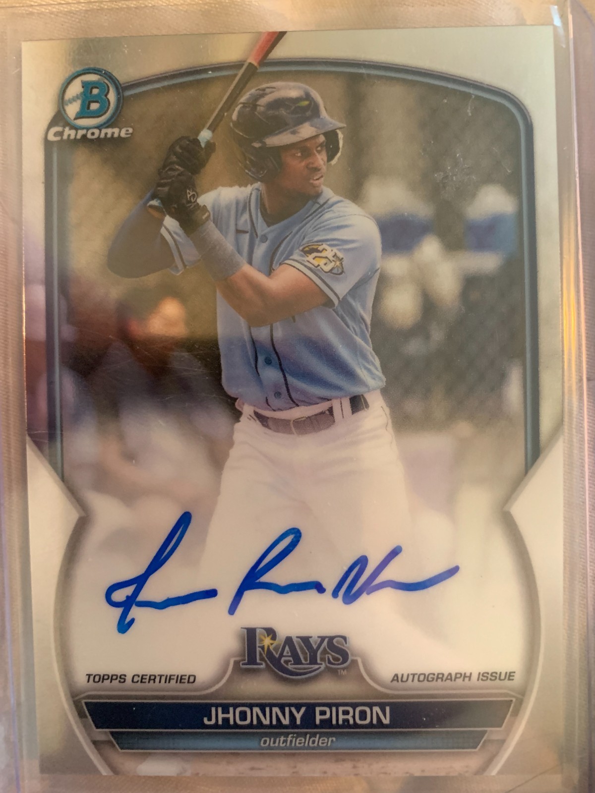 2023 Bowman Chrome Jhonny Piron #CPA-JPN Auto Rays