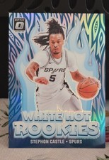 2024-25 Panini Donruss Optic  White Hot Rookies Stephon Castle #6 HoloPrizm (RC)
