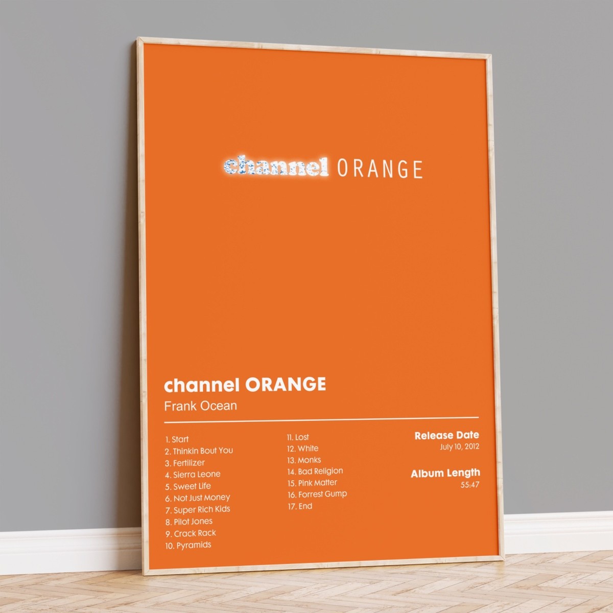 Frank Ocean Channel Orange Album Poster | eBay