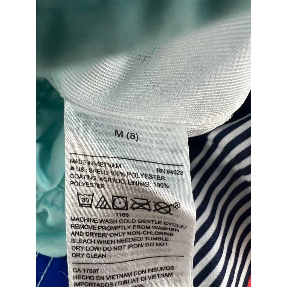 Old Navy Boys Multicolor Striped Swim Trunks Size M 8 Quick-Dry Lined - Image 2 of 4