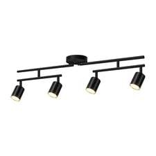 Track Lighting Kit, LED Track Lighting Fixtures Ceiling, 30" Black Ceiling Sp...