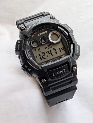 Casio 3416 W-735H Men's Digital Watch Black