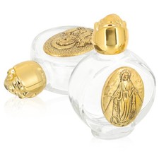 2 Pcs Glass Bottles Empty for Decoration Storing Holy Water Waterbottles