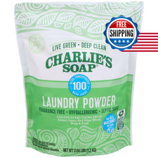 Charlie'S Soap Charlies Soap Laundry Powder 100 Loads 1 Pack Hypoallergenic