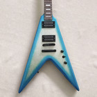 Electric Guitar Humbucker Pickup Metallic Blueburst Rosewood FB Abalone Inlay — photo 2