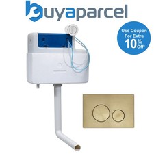 Roper Rhodes Torrent Concealed Dual Flush BTW + TR9037 Plate Brass Gold Finish 